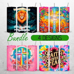 Seamless Christian Tumbler Wrap Bundle Faith Bible Verse 20oz Tumbler PNG Jesus Religious Tumbler Design +18 FREE 20oz Skinny Sublimation