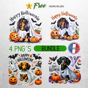 Happy Halloweenie Dachshund Png, Dog Mom Gift, Dachshund Lover, Halloween Gift, Wiener Png, Sausage Dog Png Doxie, Halloween Pumpkin