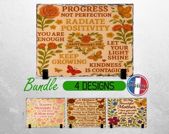 Embroidery Happy Mothers Day Slate PNG Positive Affirmation Slate File Bundle Sublimation Designs Inspirational Mothers Day PNG for Slate
