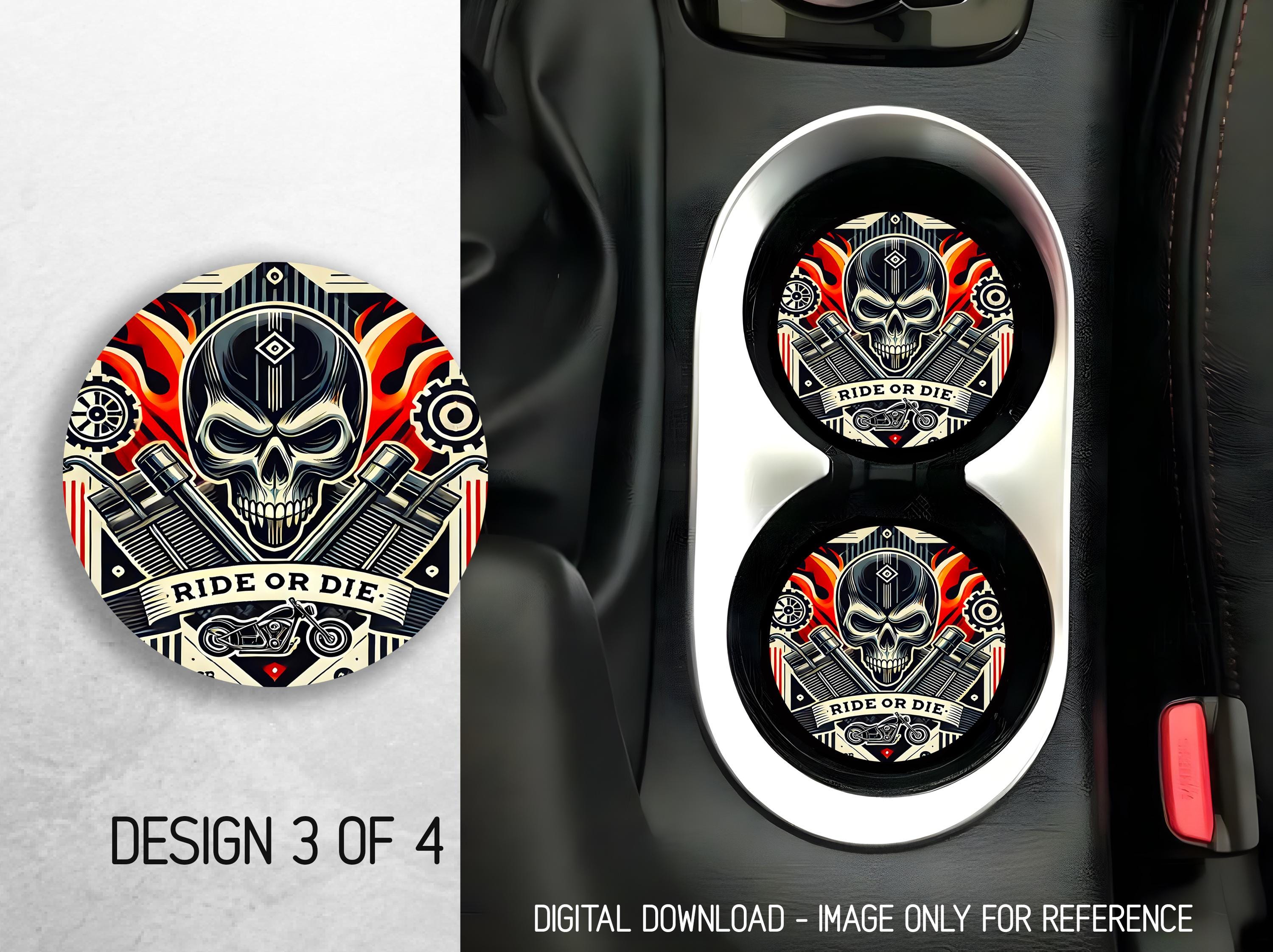 Motorcycle Vector Coaster Motorcycle Car Coaster PNG Bundle Ride or Die Coaster Png Sublimation ...
