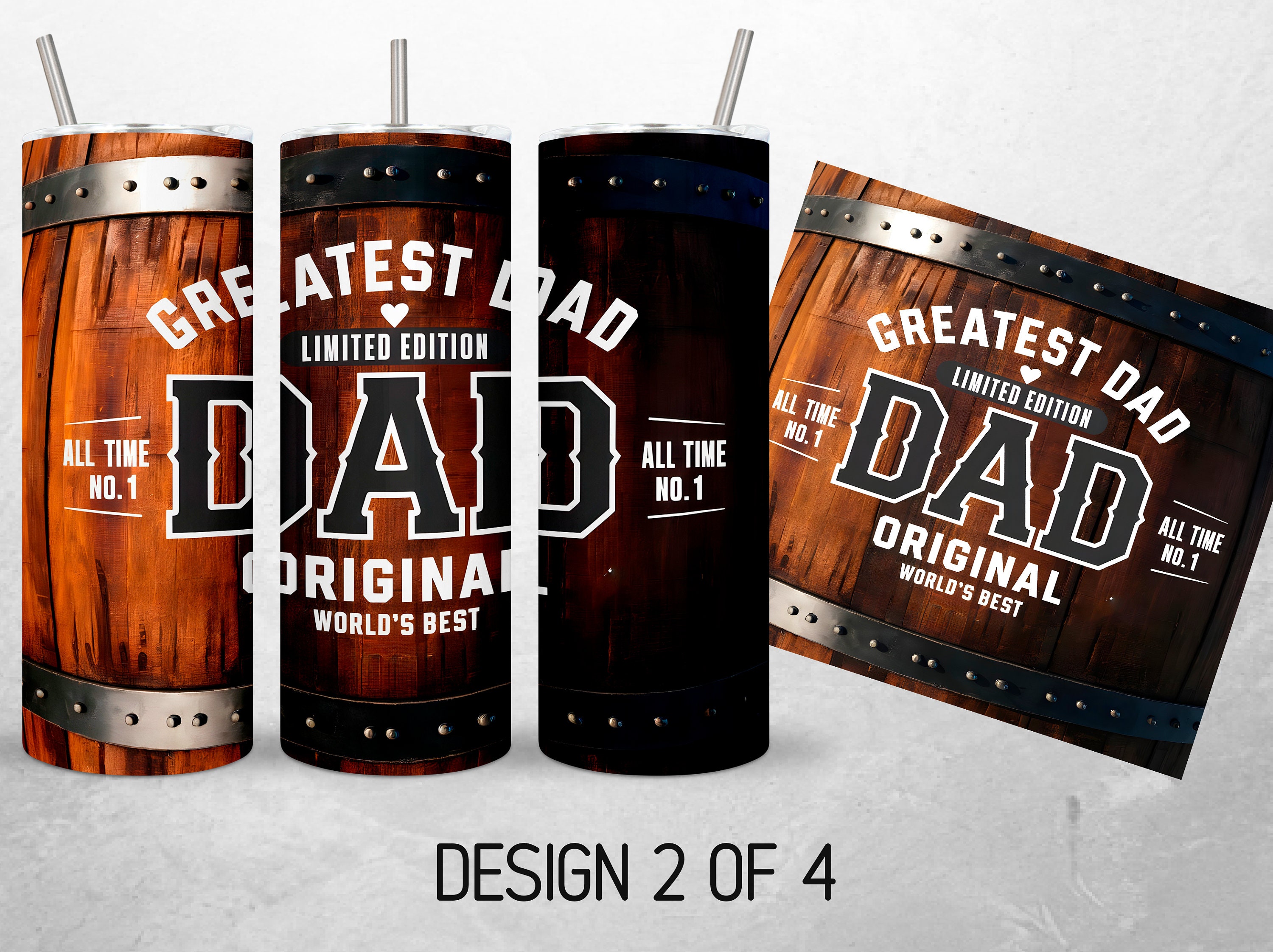 Best Dad Tumbler Wrap Bundle Men Beer 20oz Tumbler PNG Fathers Day ...