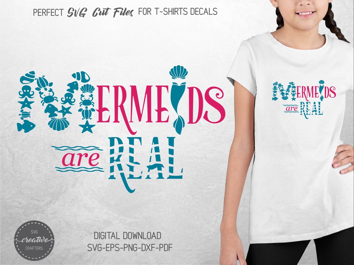 Download Mermaids Are Real SVG Mermaid Tail SVG Mermaid SVG Little ...