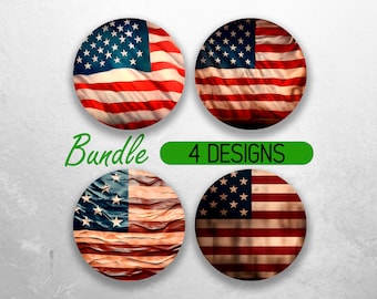 Car Coaster PNG Bandiera americana in difficoltà Car Coaster Design a sublimazione USA Patriotic Car Coaster Bundle Veterans Car Coaster Designs