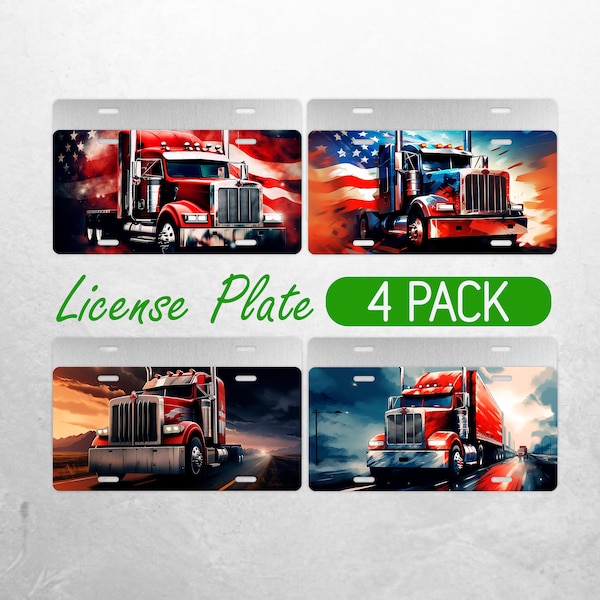 Truck License Plate Sublimation Etsy