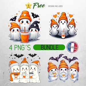 Cute ghost png,Halloween png, pumpkin coffee png, bougie ghost png, here for the boos, fall sticker png, spooky season png, sublimation file