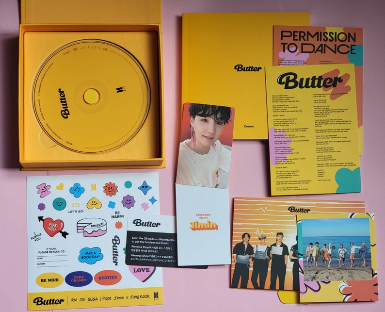 BTS álbum Butter Cream / Love yourself Her O / Button Peaches Etsy