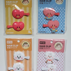 BT21 Tata Rj Haarspange | Haarnadel offizielles Merchandise