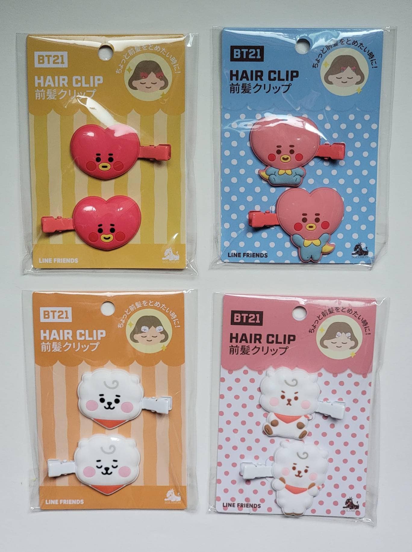 BT21 Tata Rj Hair Clip | Hair Pin Official Merchandise - Etsy