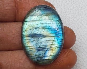 Unique! Labradorite Cabochon, Rare Multi Blue Flashy Oval Shape Loose Labradorite Gemstone Cabochon, Best For Wire Wrap Jewelry.