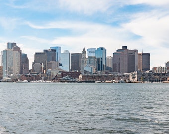 PHOTO | Boston Skyline as Seen from East Boston | Paper, Canvas & Foam Board Prints | Always FREE Photo Shipping!