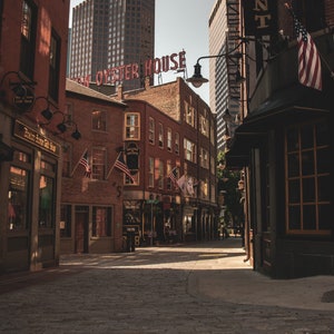 DIGITALE DATEI | FOTO | Historische Marshall Street, Boston