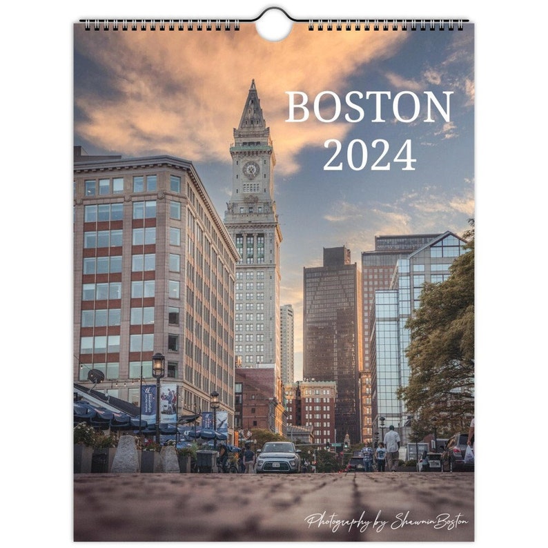 2024 Boston Wall Calendars 8.5x11 FREE SHIPPING Etsy