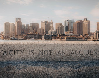 PHOTO | Boston Skyline as Seen from East Boston | Paper, Canvas & Foam Board Prints | Always FREE Photo Shipping!