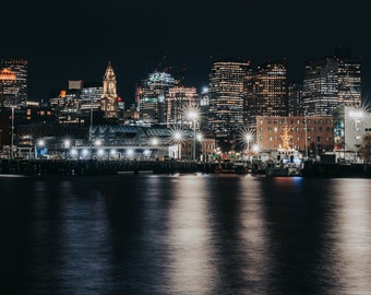 PHOTO | Boston's Skyline Taken from Charlestown | Paper, Canvas & Foam Board Prints | Always FREE Photo Shipping!