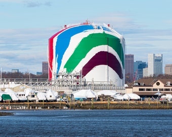PHOTO | Bostons Iconic Gas Tank | Paper, Canvas & Foam Board Prints | Always FREE Photo Shipping!