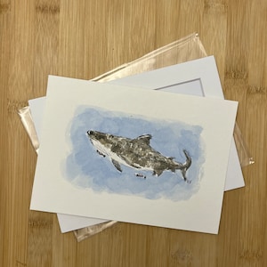 Tiger Shark (01) Watercolor Print
