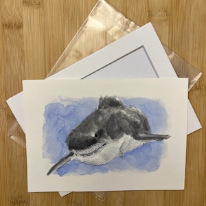 Great White Shark (04) Watercolor Print