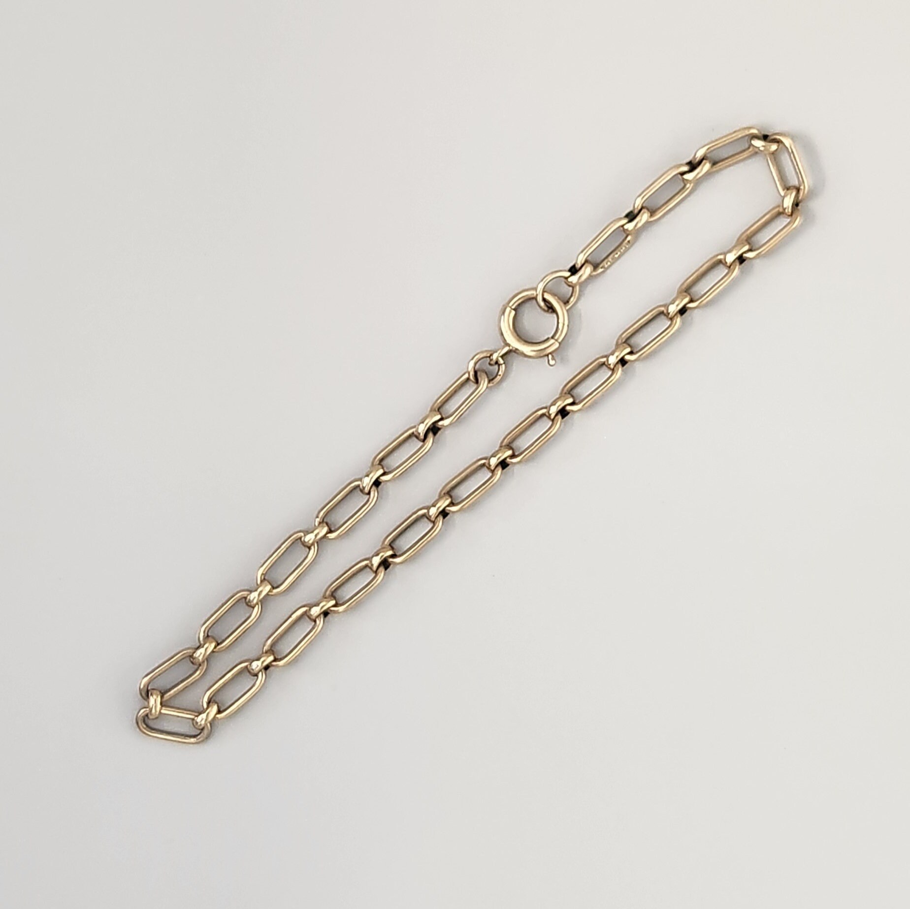 Ladies Yellow Gold 9ct (375,9k) Natural Diamonds Fancy Link Bracelet Bolt Clasp