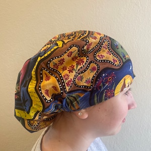 Underground Bugs Scrub Cap, Euro Scrub Cap, surgical scrub hats, scrub hat, scrub caps for women, surgeon scrub caps