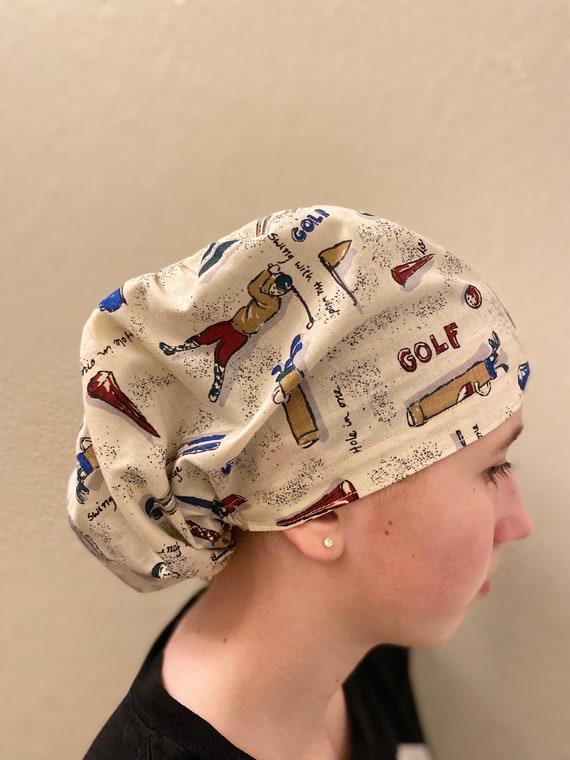 Vintage Golf Scrub Cap Euro Scrub Cap 