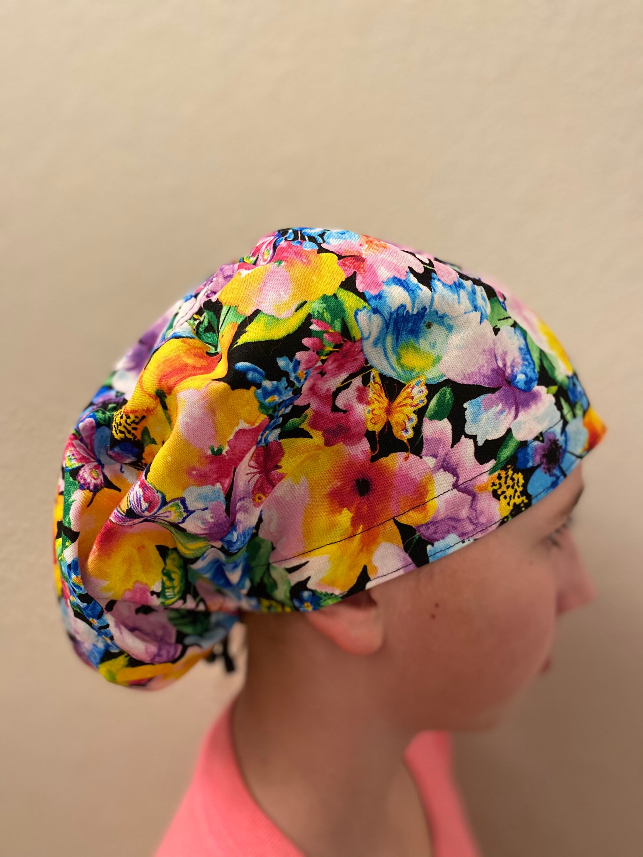 Butterfly Garden Scrub Cap Euro Scrub Cap sombreros de Etsy España