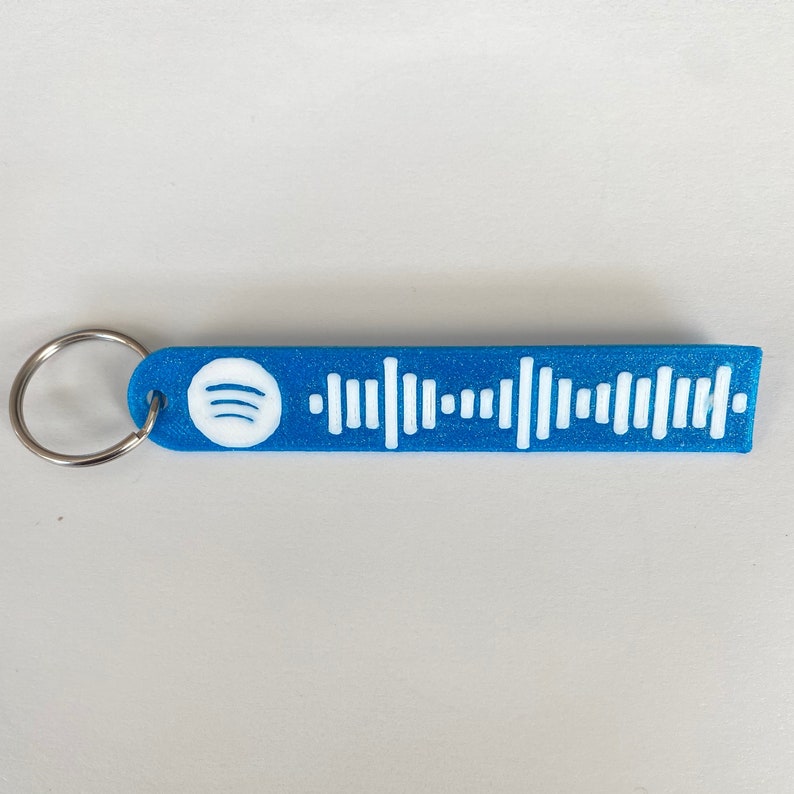 Custom spotify song code keychain high quality 3d printed etsy