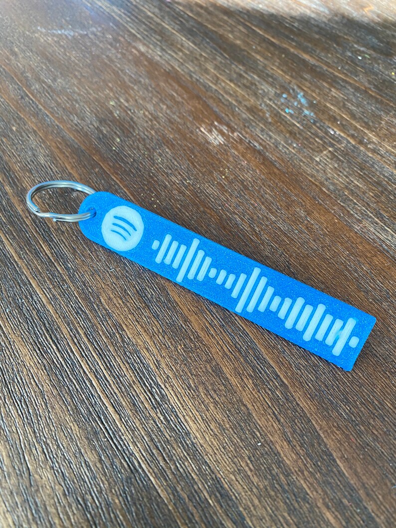 Custom spotify song code keychain high quality 3d printed etsy