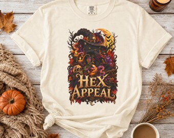 Hex Appeal witch illustration T-Shirt | Halloween occult spell design