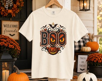 Boo Pumpkin Eyes T-Shirt | Halloween Jack-o'-Lantern
