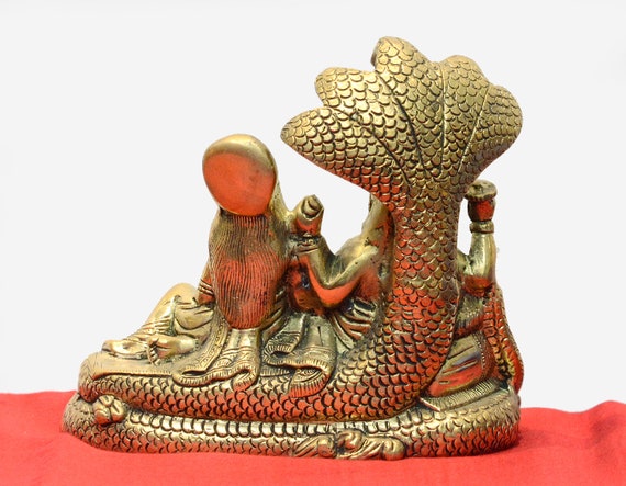 Vishnu Lakshmi Statue, Narayan Idol, 7 Inch - Etsy