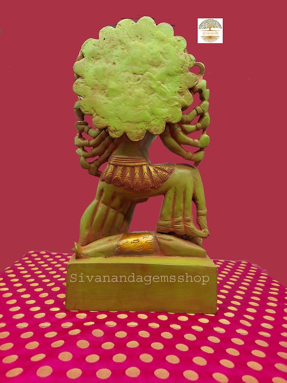 真鍮製カーリー女神像：ヒンドゥー教のマア神像（15.8インチ） - Etsy 日本
