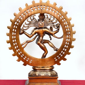 Dancing shiva Natraj,13.5inches,Brass Dance gift Statue,Shiva Statue, Nataraja statue, shiva sculpture, shiv Nataraja, natraj statue image 6