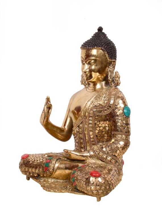 仏像 高さ約45センチ 最上彫り文殊菩薩 普賢菩薩 セット 高さ45cm 榧製 木彫り 仏像 : 仏像