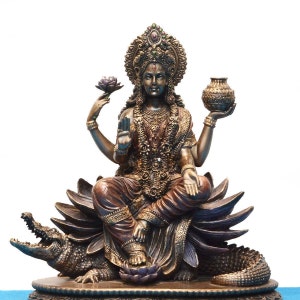 8inches, The lord Ganga MAon crocodile, holy river Ganga, goddess parvati sister, divine river statue, Durga statue, Ganga on crocodile