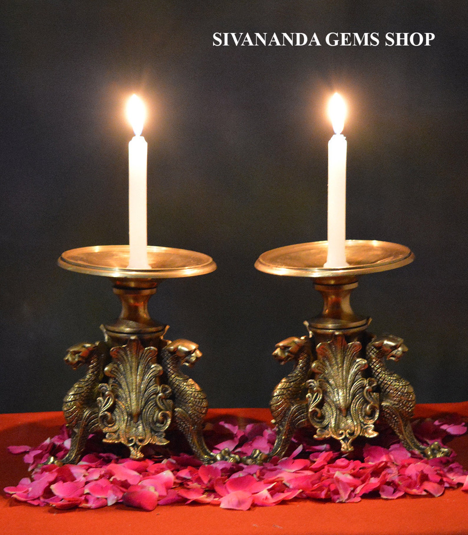 Prayer candle stand puja candal standhome of Etsy