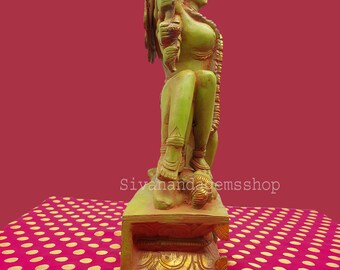 真鍮製カーリー女神像：ヒンドゥー教のマア神像（15.8インチ） - Etsy 日本