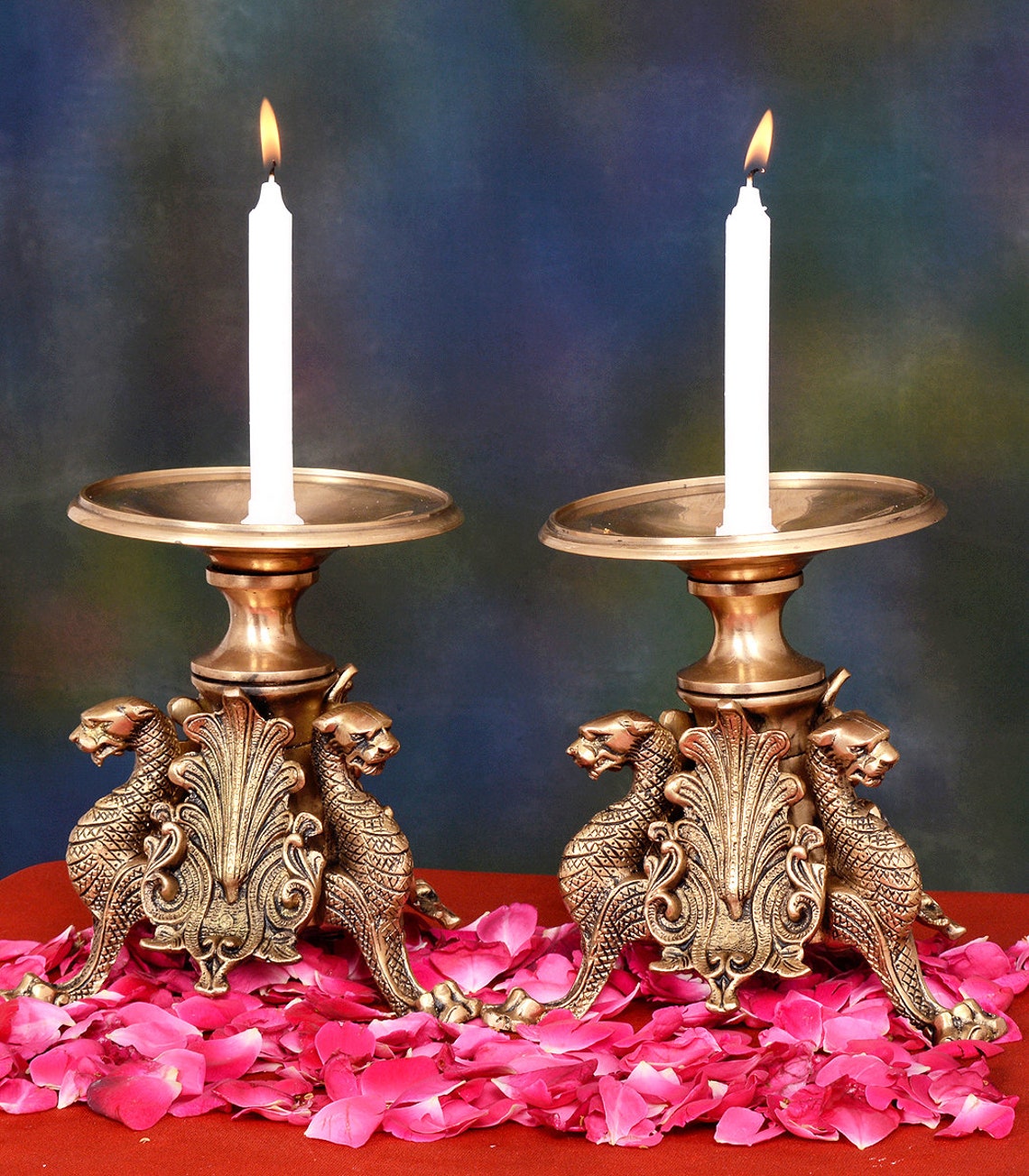 Prayer candle stand puja candal standhome of Etsy