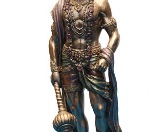 ハヌマーン像、ヒンドゥー教の猿神、インド美術、10.5インチ - Etsy 日本