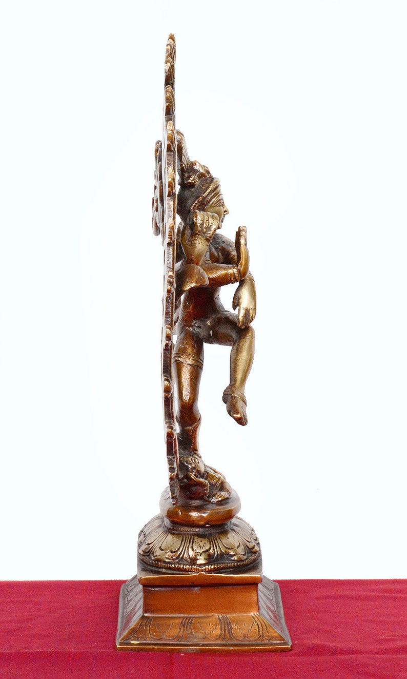 Dancing shiva Natraj,13.5inches,Brass Dance gift Statue,Shiva Statue, Nataraja statue, shiva sculpture, shiv Nataraja, natraj statue image 7