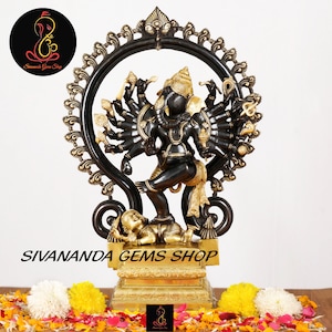 Ganesha Statue &quot; 65 CM Brass Ganesha Statue &quot; Dancing Ganpati &quot; Nataraja Ganesh &quot; God of Good Luck &quot; Large Size Ganesh  Elephant Headed God