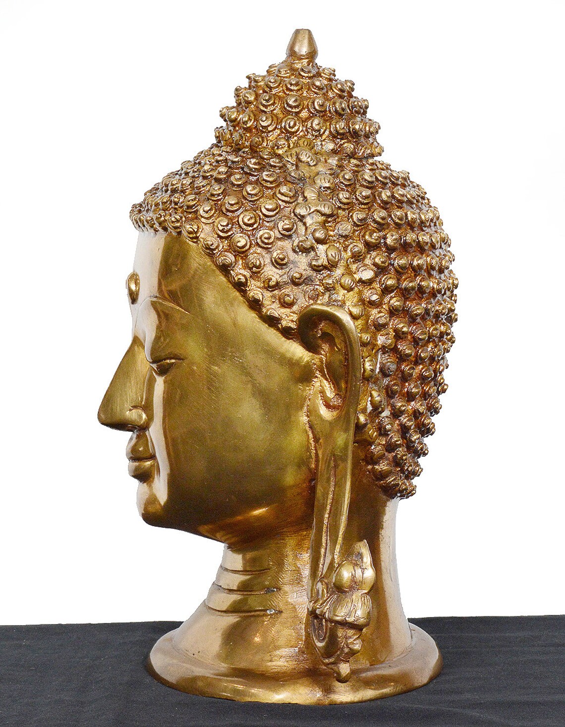 Buddha Statue Gold Buddah Statue Gold Buddha Head Brass Etsy UK