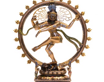 ナタラージャ像 金属製 彫刻 約23cm ナタラージャ・ダンシング シヴァ 中仏像 - パタパタ民族