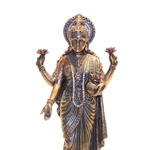 Lakshmi Statue, Laxmi Statue, Goddess Lakshmi,Goddess Laxmi,Goddess of Money,wealth,Abundance,fortune,fertility & prosperity,Hindu Deity,10”