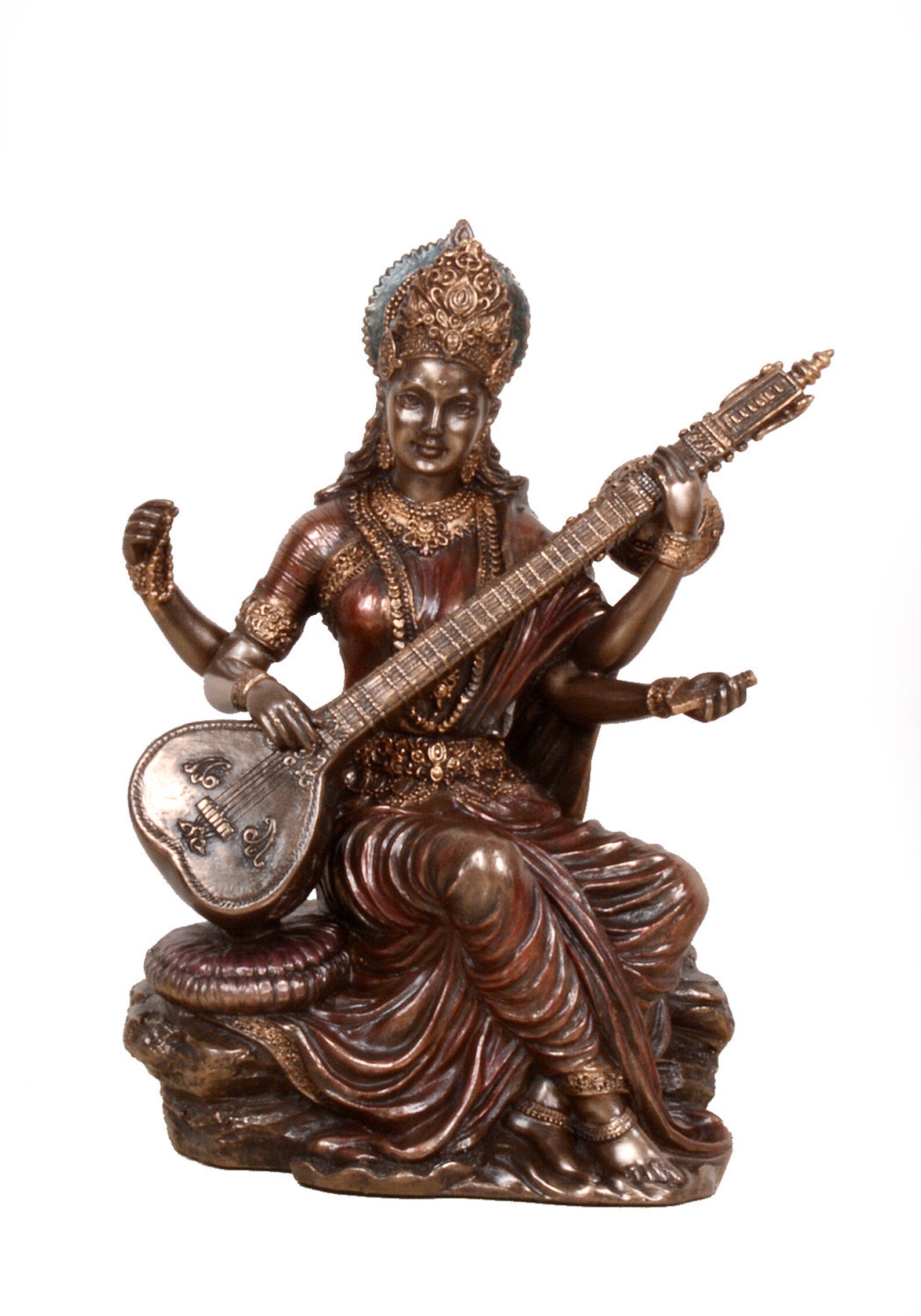 Saraswati Statue Sarasvati Statue 6 Goddess Saraswati Etsy