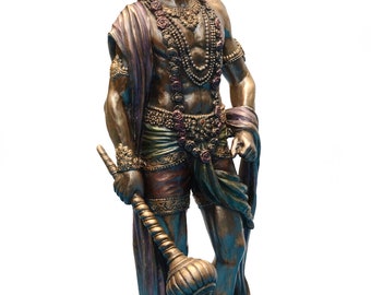 ハヌマーン像、ヒンドゥー教の猿神、インド美術、10.5インチ - Etsy 日本