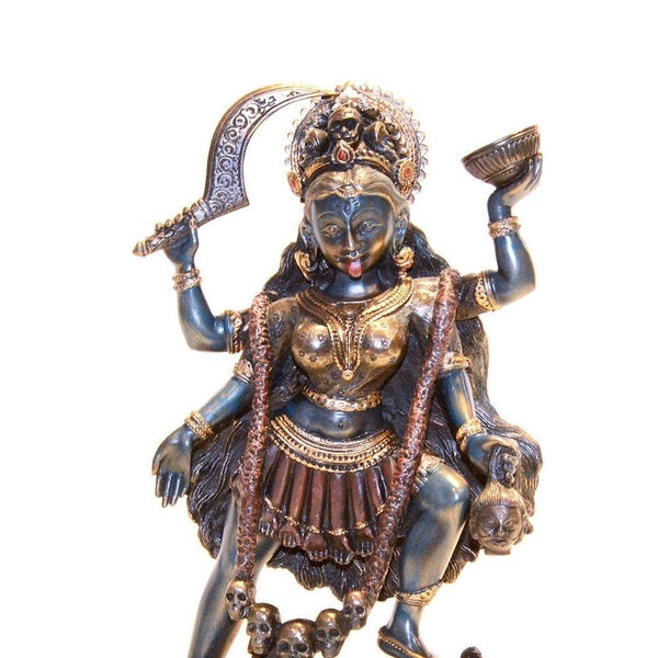 Kali Statue, Goddess Kali Statue, 7.5”, Parvati, Durga, Kalika Statue, Hindu goddess statue,Hindu Deities, Kali with shiva,Indian arts