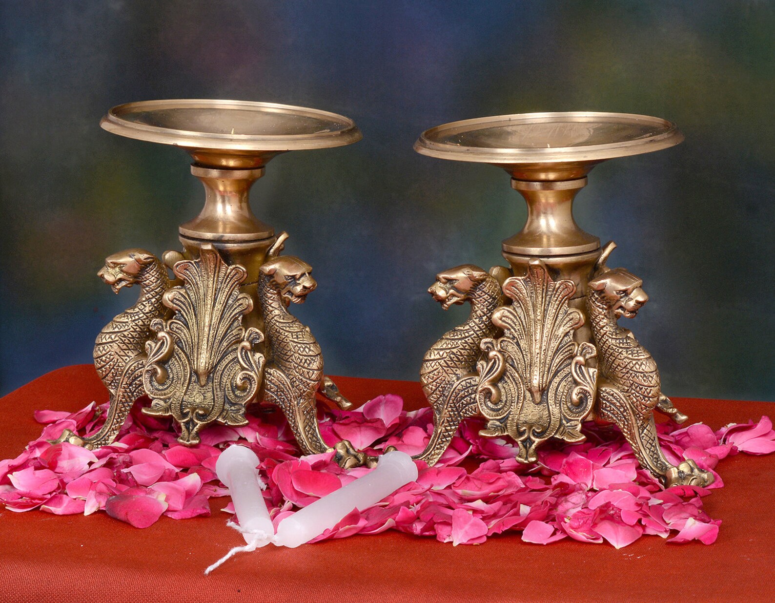 Prayer candle stand puja candal standhome of Etsy