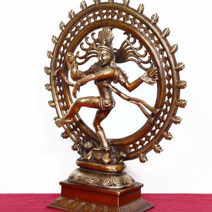 Dancing shiva Natraj,13.5inches,Brass Dance gift Statue,Shiva Statue, Nataraja statue, shiva sculpture, shiv Nataraja, natraj statue image 4