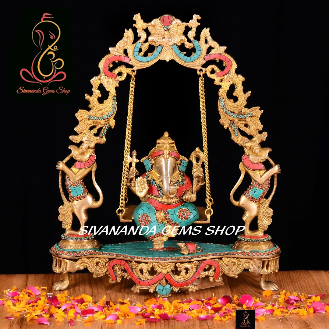 Swing Ganesha Brass Swing Ganes Ganesh With Etsy
