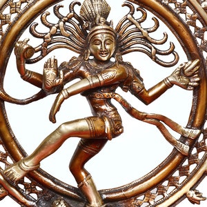 Dancing shiva Natraj,13.5inches,Brass Dance gift Statue,Shiva Statue, Nataraja statue, shiva sculpture, shiv Nataraja, natraj statue image 2